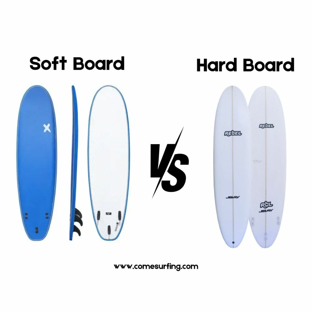 Difference between soft and hard surfboards